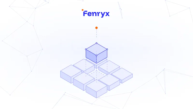 Isometric illustration of one highlighted blue cube raised above a three-by-three grid of pale flat tiles.